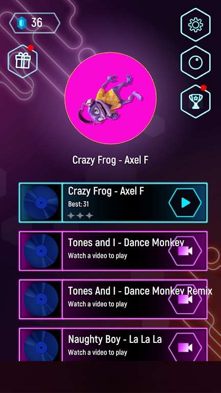 疯狂青蛙跳瓦片Crazy Frog Tiles Hop2